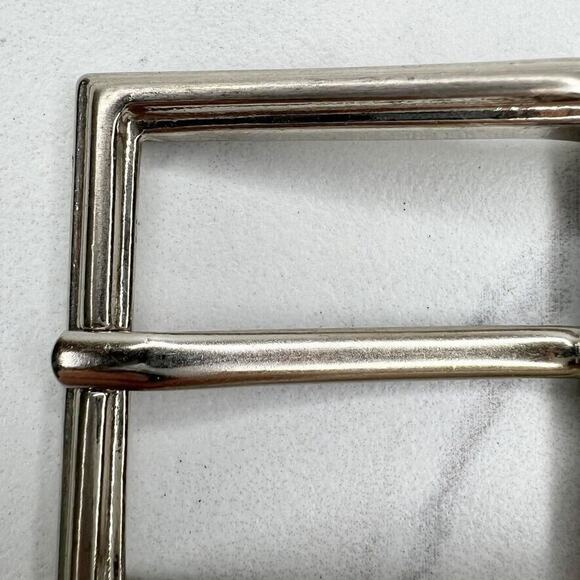 Silver Tone Simple Basic Belt Buckle - Picture 7 of 10